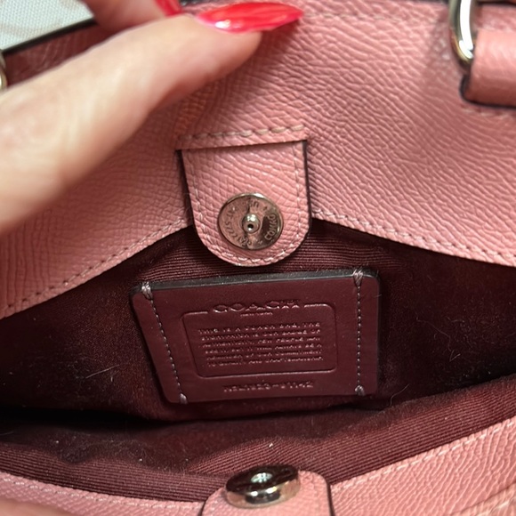 Coach Pink Lillie Triple Compartment Crossbody - Picture 9 of 10